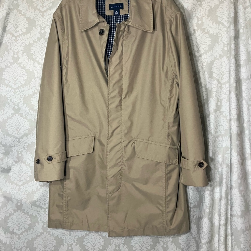 Lands' End Men's Trench Coat M - Picture 10 of 15